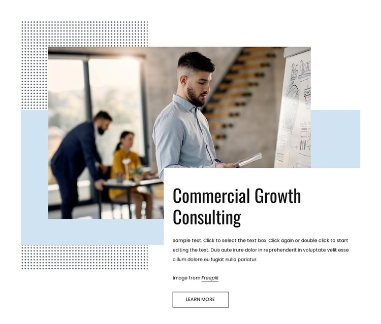 We transform your commercial strategy HTML Template