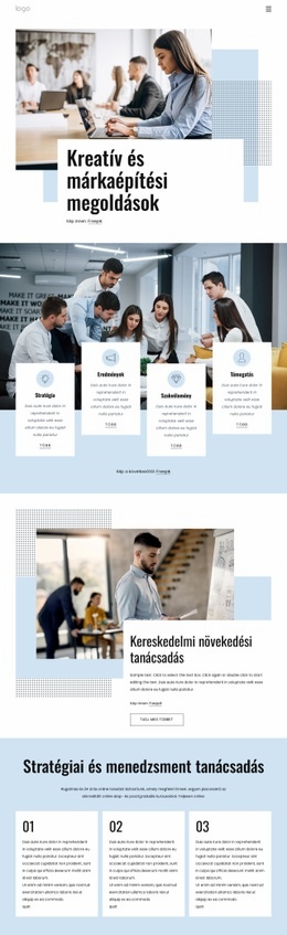 Kereskedelmi Növekedési Tanácsadás – Kreatív Többcélú WordPress-Téma