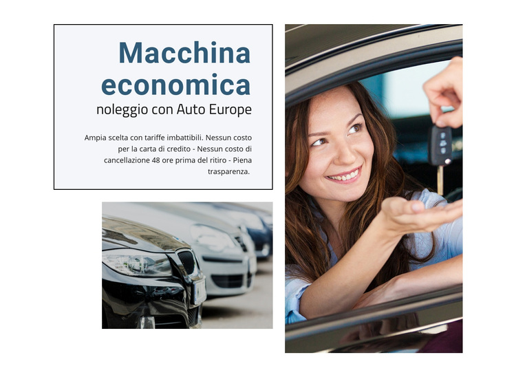 Auto a noleggio economica Tema WordPress