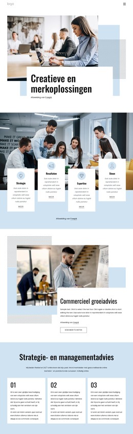 Commercieel Groeiadvies - Bootstrap-Sjabloon