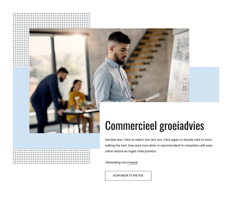 Wij transformeren uw commerciële strategie HTML-sjabloon