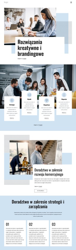 Doradztwo W Zakresie Rozwoju Komercyjnego - Kreatywny, Uniwersalny Motyw WordPress