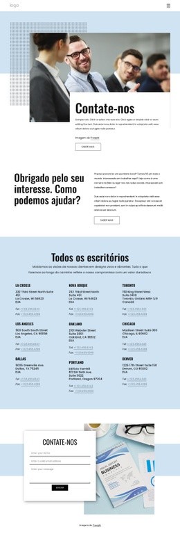 Uma Página De Contato - Online HTML Generator