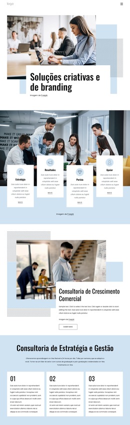 Modelo CSS Para Consultoria De Crescimento Comercial