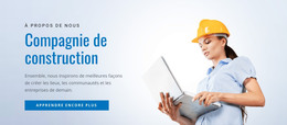 Nous Scrutons Les Plans De Construction - Modèle De Page Web HTML