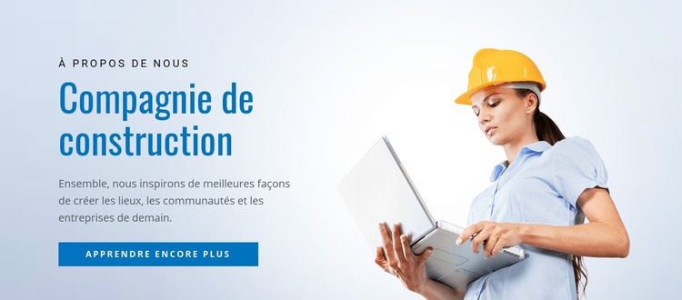 Nous scrutons les plans de construction Modèle d'une page