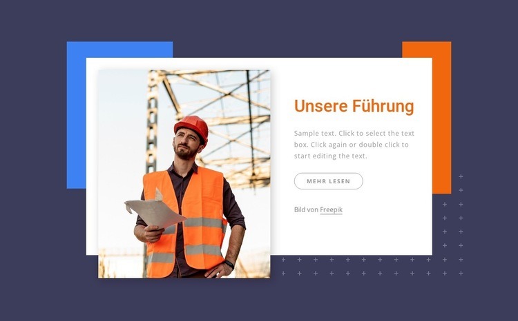 Unternehmensinformationen Website Builder-Vorlagen