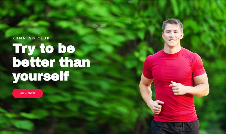 Be better than yourself HTML Template