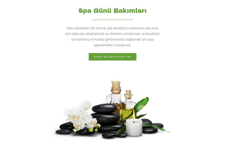 Günlük spa uygulamaları Açılış sayfası