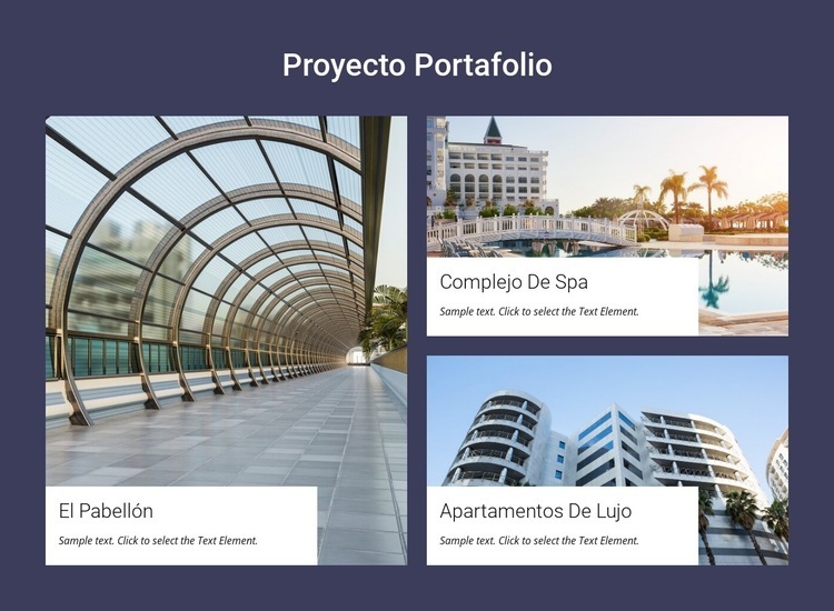 Apartamentos de lujo y otros proyectos. Plantillas de creación de sitios web