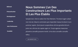 Inspiration De Site Web Pour L'Entreprise Du Bâtiment Et De La Construction