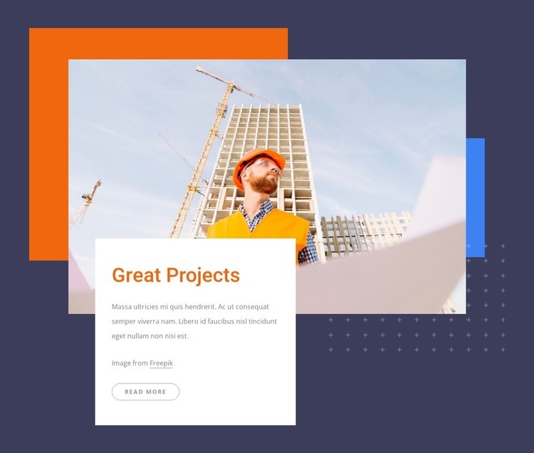 New building projects Homepage Design
