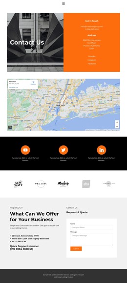 Text with color background - HTML Template by Nicepage