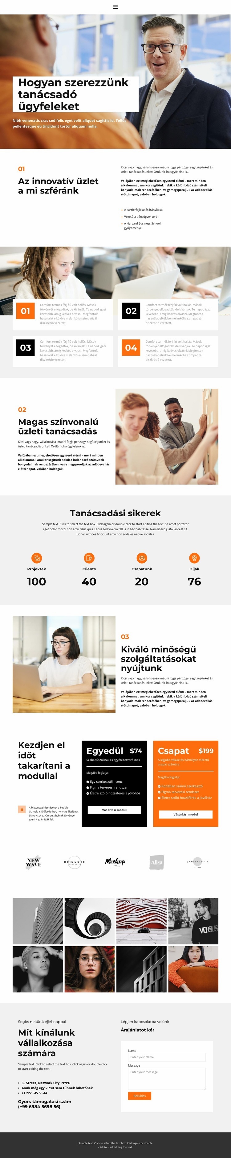 Előnyeink WordPress Téma