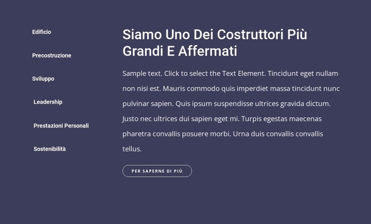 L'impresa edile e di costruzioni Progettazione di siti web