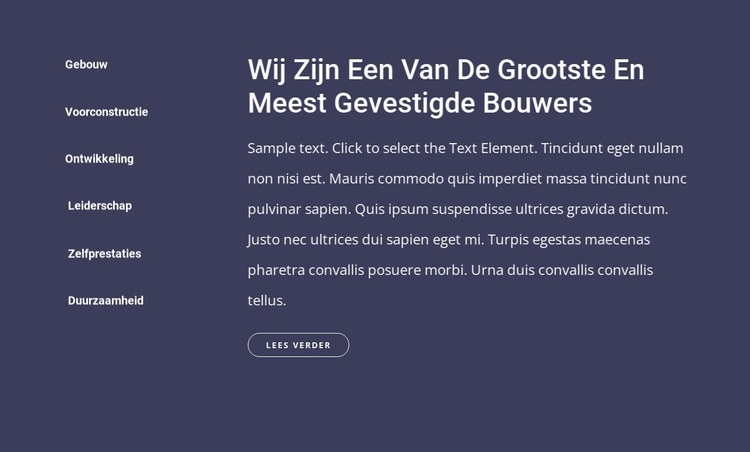 Het bouw- en constructiebedrijf HTML5-sjabloon