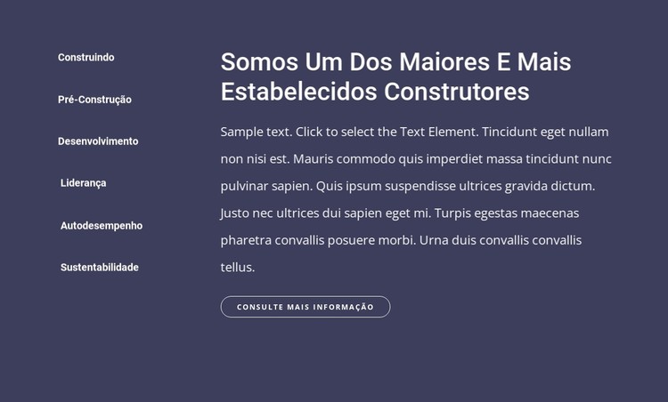 A empresa de construção e construção Template CSS