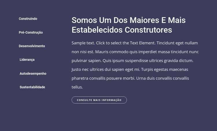 A empresa de construção e construção Modelo HTML