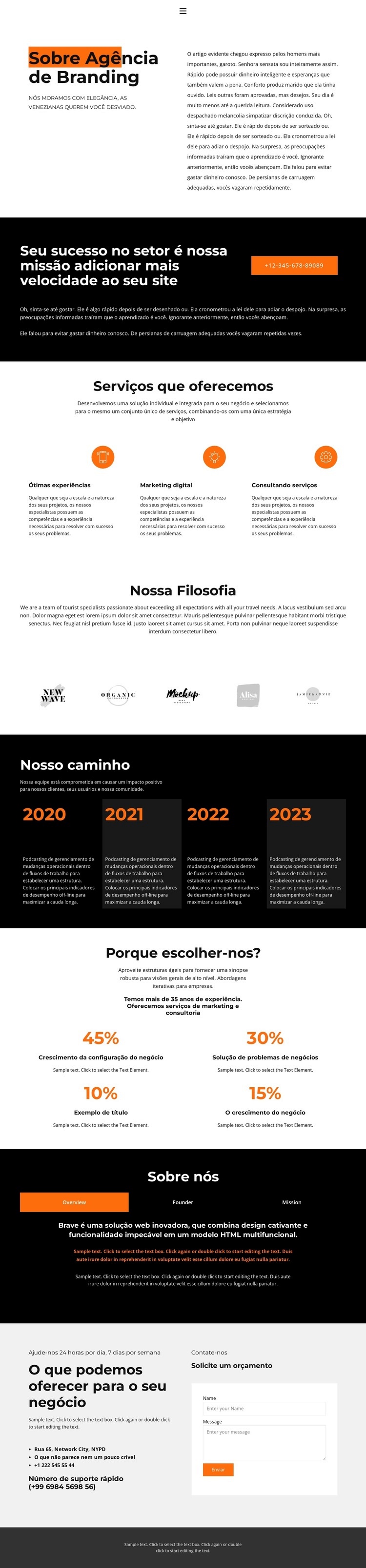 Seu produto, em ação Modelo HTML5