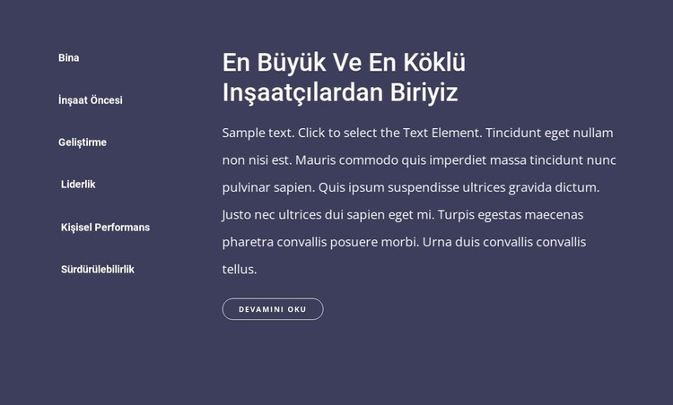 İnşaat ve inşaat şirketi CSS Şablonu