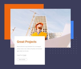New building projects - WordPress Theme by Nicepage