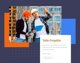 Tolle Projekte, Tolle Teams, Tolle Beziehungen – Modernes WordPress-Theme