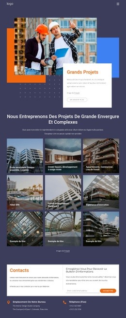 Nous Sommes Une Entreprise De Constructeurs - HTML5 Website Builder