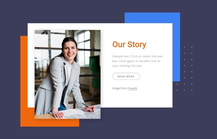 Learn how the story begins Homepage Design