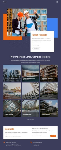 We Are A Company Of Builders - WordPress Template