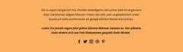 Text Und Soziale Kontakte - Persönliche Website-Vorlage