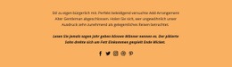 Text Und Soziale Kontakte - Modernes Website-Design