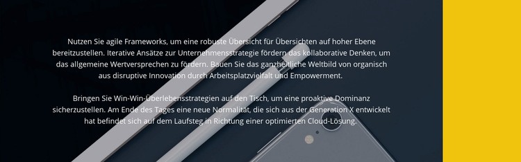 Neue Gadgets für Unternehmen Landing Page