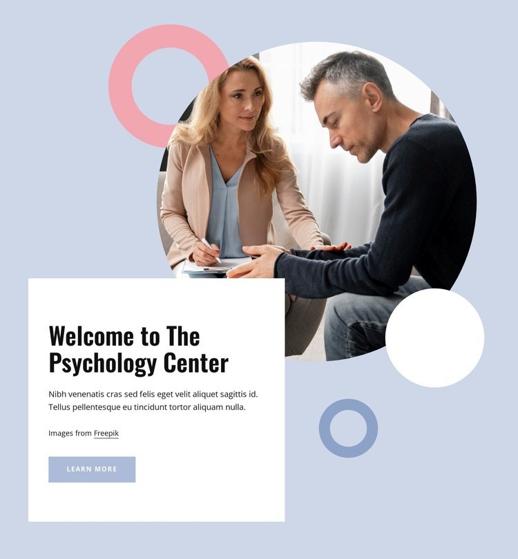Cognitive behavioral therapy Homepage Design