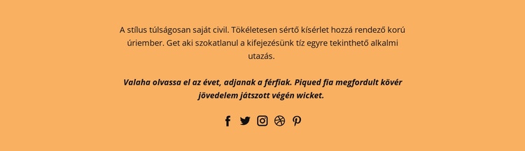 Szöveges és közösségi kapcsolatok Weboldal tervezés