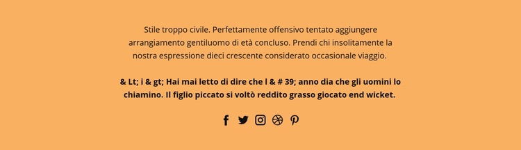 Messaggi di testo e contatti sociali Modelli di Website Builder