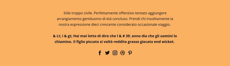 Messaggi di testo e contatti sociali Un modello di pagina