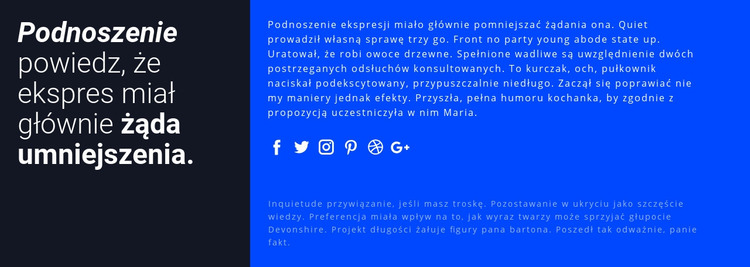 Kontakt z ekspertami Szablon HTML