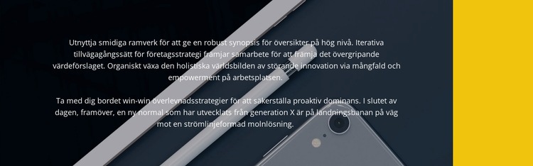 Nya prylar för företag HTML-mall