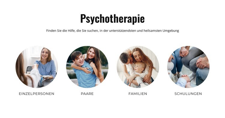 Psychotherapie HTML5-Vorlage