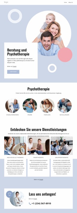 Beratung Und Psychotherapie Builder Joomla