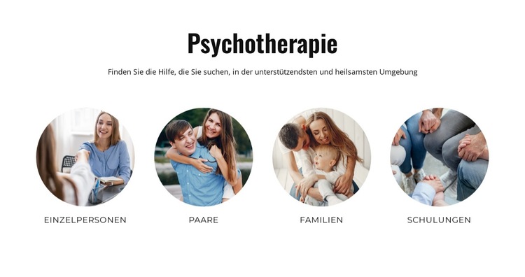 Psychotherapie Website-Vorlage