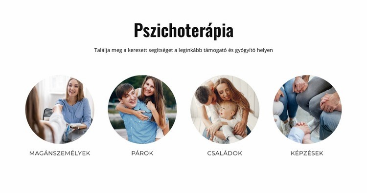 Pszichoterápia Weboldal tervezés