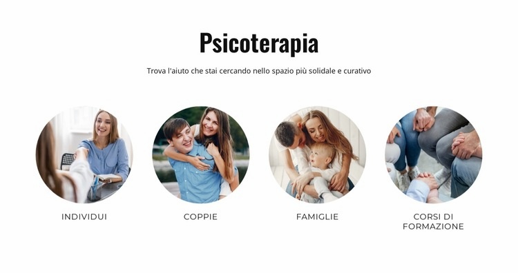 Psicoterapia Mockup del sito web