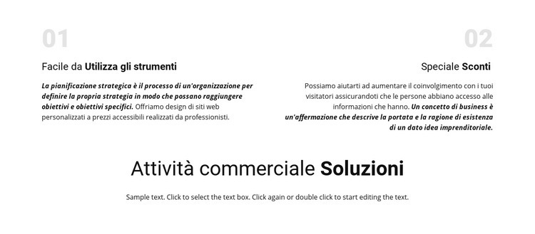 Lavoro facile e veloce Modello HTML5