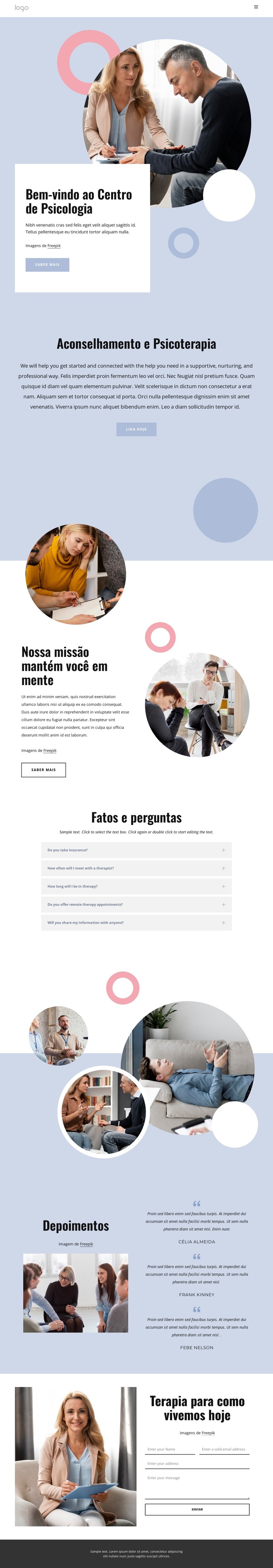 O centro de psicologia Template CSS