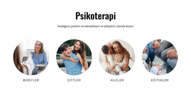 Psikoterapi Web Sitesi Şablonu