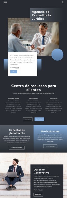 Agencia De Consultoria Legal - Diseño De Sitio Web Sencillo