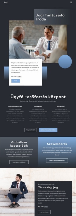 Jogi Tanácsadó Iroda - Egyszerű Webhelytervezés