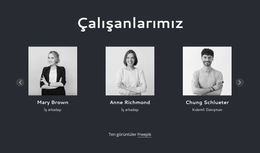 Kaydırıcılı Takım Bloğu - Ücretsiz Css Teması