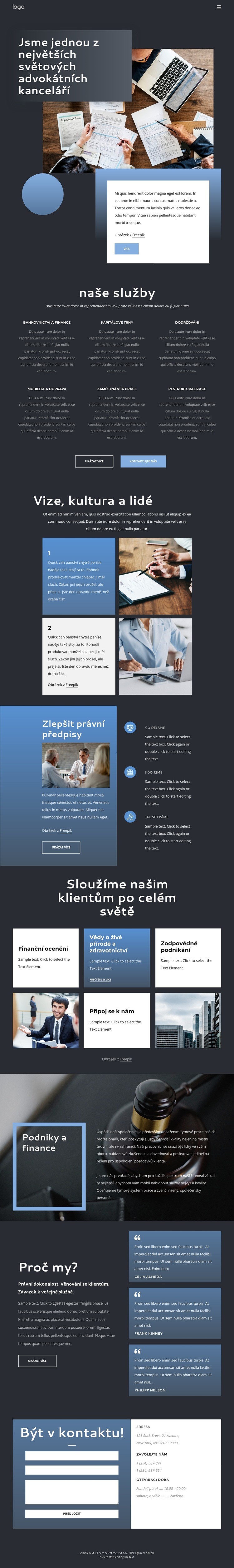 Jsme elitní advokátní kancelář Šablona CSS